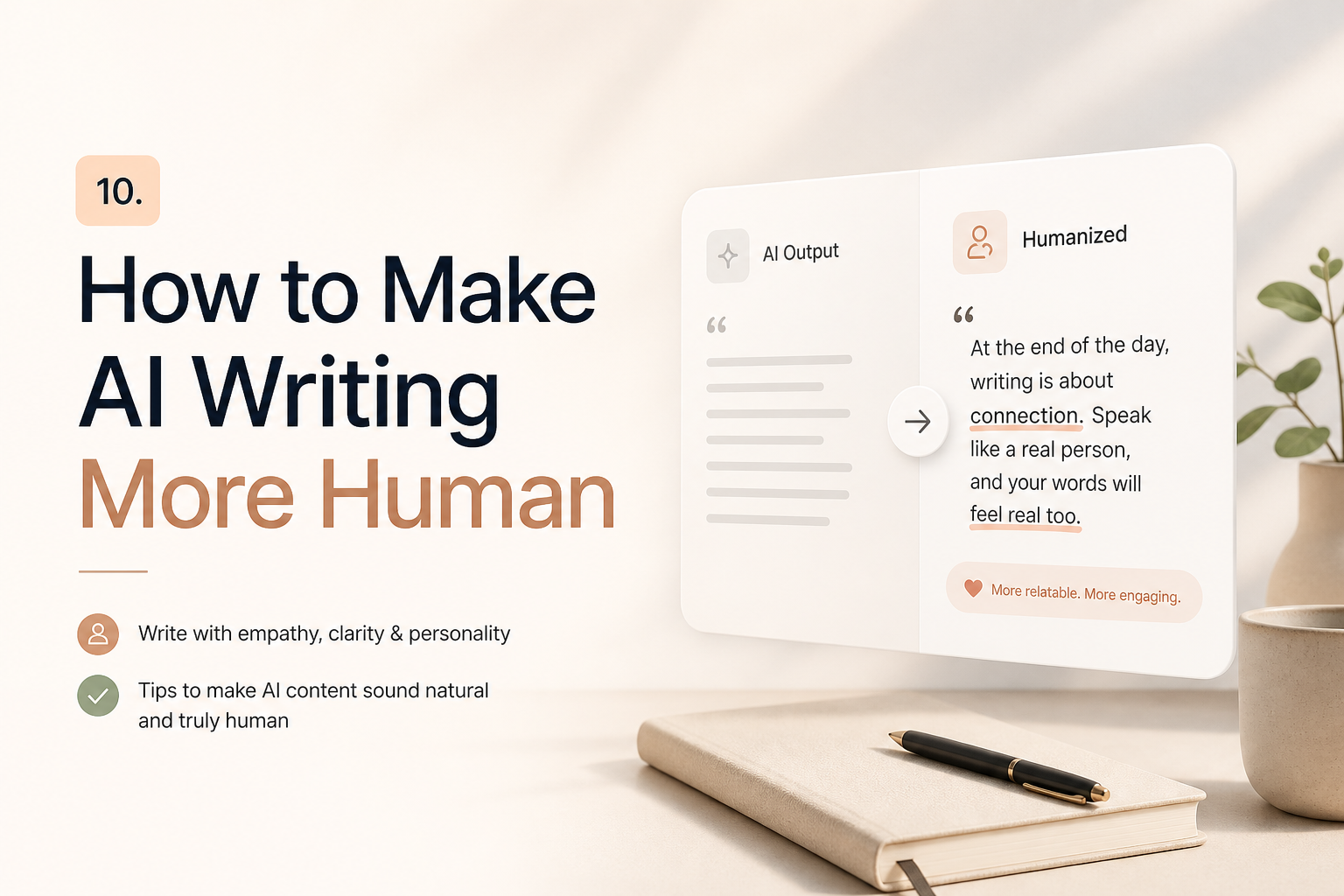 How to Make AI Writing More Human