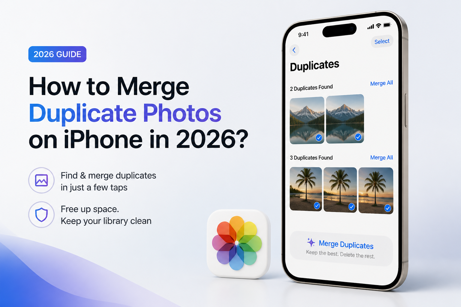 How to Merge Duplicate Photos on iPhone in 2026?